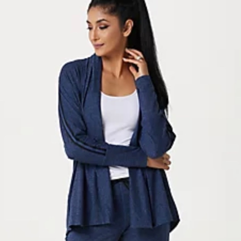 ISAAC Mizrahi Live! SOHO Soft Open Front Cardigan
